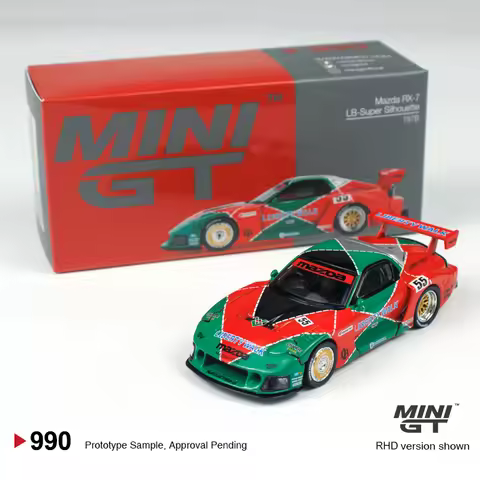 MINIGT 1:64 Mazda RX-7 LB-Super Silhouette 787B alloy car Model 990