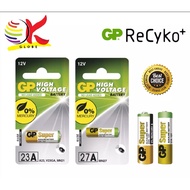 GP RECYKO GP23A / GP27A 12V SUPER ALKALINE HIGH VOLTAGE BATTERY