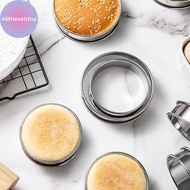 Alittlesetrtop 8/9/10CM English Muffin Rings Crumpet Rings Double Rolled Tart Ring Round Stainless S