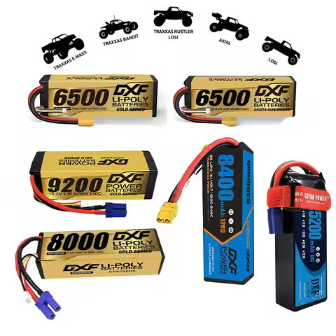 DXF 4S Lipo 14.8V 15.2V 8400mAh 8000mAh 9200mAh 6S 22.2V Battery 10000mAh 7000mAh 6500mAh 6200mAh 52