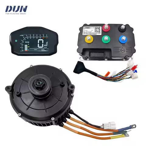 QS165 5000W V2 72V PMSM Mid Drive Motor Kit with FarDriver ND72530 530A Controller and DKD Display F