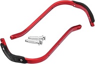 ZETA RACING ZE71-8004 Pro Armor Hand Guard Bend Red High Strength Aluminum Alloy Plastic Bumper Stan