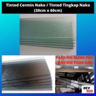 Tinted Film Cermin Nako / Tinted Tingkap Nako / Naco Window / 30cm x 60cm (Black/Silver Green/Silver Blue/Silver Black)