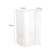 Inaso Tempat Tisu Transparan Tempel Dinding Dapur Toilet Kotak Tissue Gantung Serbaguna HSB617