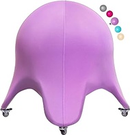 SportShiny Starfish Balance Ball Chair–Exercise Stability Yoga Ball Ergonomic Chair for Office&amp; Home Desk with Slipcover&amp;Air Pump,Improve Balance,Core Strength&amp;Posture,Relieve Back Pain,24-inch,Violet