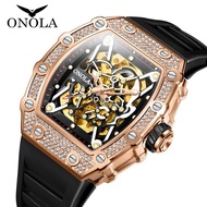 Onola Brand Luxury Men's Sports Automatic Mechanical Watch