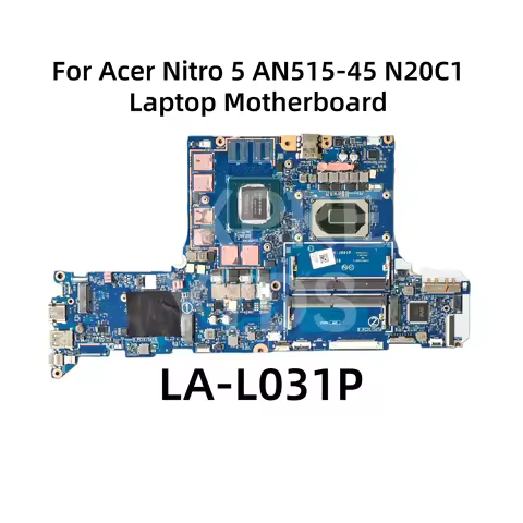 GH53Z LA-L031P Mainboard For Acer Nitro 5 AN515-45 N20C1 Laptop Motherboard NB.QBC11.002 With R7-580