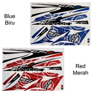 Modenas CT115 S Body Cover Set Stripe Sticker ( 1 ) Red / Blue - Ready stock