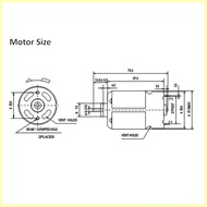 ❖ ◆ ♕ ♂ 775 DC Motor 12V 12000RPM High-speed Large Torque Motor with Ball Bearing and Fan Blades fo
