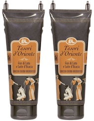 "Fior di Loto" Lotus Flower and Acacia Milk Shower Cream 8.45fl.oz (250ml) Packages (Pack of 2) [ It