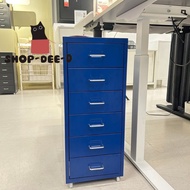 IKEA อิเกีย ตู้ลิ้นชักมีล้อเลื่อน ตู้ลิ้นชัก ตู้เก็บเอกสาร 28x69 ซม.