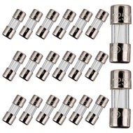 Mini Fuse 3.6x10mm 5A 5amp 125V 0.14x0.39 Inch F5AL125V Fast-Blow Glass Fuses (Pack of 20)