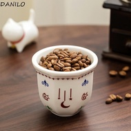 DANILO Ceramic Coffee Cup, Star Moon Pattern 80/170/250ml Latte Espresso Mug, Creative Ethnic Style 