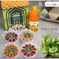 BELLAROSA DRY CAKE PACKAGE SYRUP 1 HAMPERS PARCEL EID AL-FITRI COMPLETE CHEAP DELICIOUS