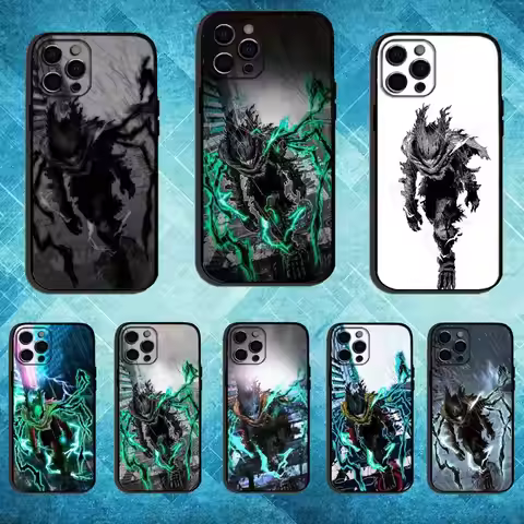My H-Hero Academia Deku Vigilante Phone Case For iPhone17,16,15,14,13,12,11 Plus,Pro Max Soft Black 