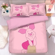 床單四件套 小熊維尼妹友豬仔 piglet 床單 床上用品