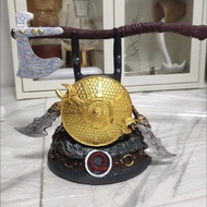 Kratos Leviathan ขวาน Controller Stand-รูปปั้นเรซิ่น GAMING ตกแต่งจอยสติ๊กสําหรับ PS4/PS5เกมธีมชุดอุ