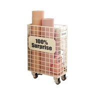 hoop Storage Rack Freestanding Metal Sports Equipment Organizer with casters Large Capacity Floor St