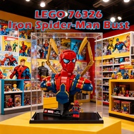Storage Organizer Kotak Akrilik Transparent Display Box untuk LEGO 76326 Iron Spider Bust Handicraft