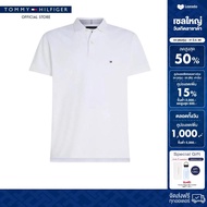 Tommy Hilfiger เสื้อโปโลผู้ชาย รุ่น MW0MW26881 YBR - สีขาว