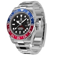 [Hot Sale] PAGANI DESIGN PAGANI DESIGN Trendy Men's Mechanical Watch GMT Two Hour Hand Luminous Cale