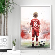 Football Photo | Kinderzimmer Poster Wall Painting | Football Room Decor Poster | Photo Frames for H