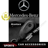 Mercedes Benz A C E S G CLA GLA GLC GLE GLK Decorative Alcantara Key Cover Key Fod Cover Ket Case