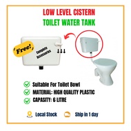 Premium Plastic Flush Low Level 6L Flush Cistern Toilet Cistern Tandas Kotak Jamban Kotak