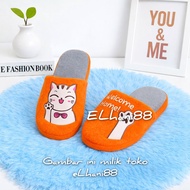 INDOFARM  Cat Fur Slippers Hotel and Home Slippers AdultWanita