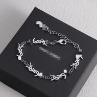 E-commerce Hot Sale Letter High-End Stainless Steel Bracelet Female Niche Unique Design Simple Fashi