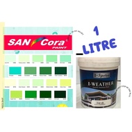 1LITER SANCORA I-WEATHER FOR EXTERIOR / WEATHER PAINT / CAT AIR LUAR