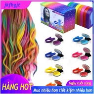 【100Original+】Hot 8 Colors Hair Color Portable Hair Chalk Powder DIY Temporary Pas Hair Dye Color Pa