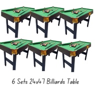 6PCS. 24X47 MINI BILLIARD IMPORTED TABLE/BILLIARD TABLE/BILLIARD ACCESSORIES
