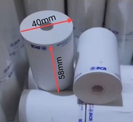 kertas struk thermal edc logo bca ukuran 58x40 paket 10 roll