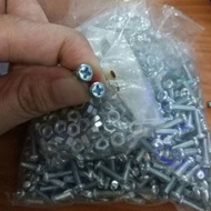 100 Pcs JP Bolts + Nuts 3 x 10 to 50 mm JP/ 4 x 20 to 50 mm