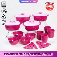 SIAU STORE CPM EVANDER SMART SERVING SET OF 20 PCS/BUFFET PACKAGE Buffet Set Buffet Container Food S