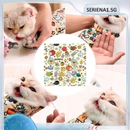 Cat Grooming Wrap Self-Adherent Cat Restraint Wrap Anti-Bite Cat Swaddle Burrito Wrap Anti-Scratch A