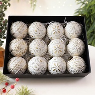 [FPE] Vintage Christmas Ornaments for Tree Decorations Rustic Copper Christmas Ball