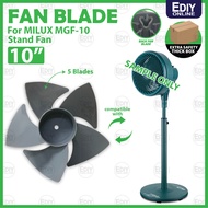 FAN BLADE for MILUX MGF-10 MGF-W10  Zefiro Gale Stand Wall Table fan 10" Turbo knob Bilah kipas meja