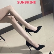 9p silk pointed toe high heels, 7p high heels with patent leather heels in all colors, white and bla