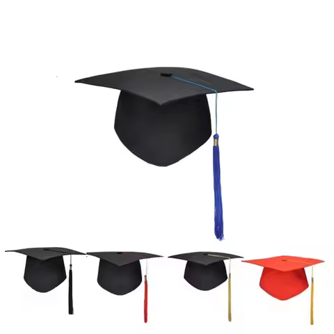 School Graduation Party Tassels Cap Mortarboard University Bachelors Master Doctor Academic Hat NEW 