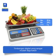 ID BLUEPAN DIGITAL FRUIT SCALE 40KG DIGITAL COMPUTING SCALE 40KG DOUBLE DISPLAY