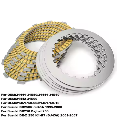 Clutch Plate For Suzuki DR250R SJ45A DR250 Dejbel 250 DRZ250 Clutch Friction Disc Plates DR 250R DR-
