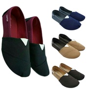 BA213 - Korean Women's Flat Shoes Porto Two-Tone Motif Size 36 - 40