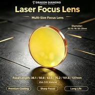 Dragon Diamond Laser Focus Lens USA CVD ZnSe DIA.12 15 18 19.05 20 FL 38.1 50.8 63.5 76.2 101.6 127m