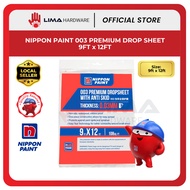 NIPPON PAINT 003 Premium Drop Sheet, Pengalas Cat Kalis Air 9ft x 12ft