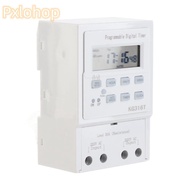 PXLOHOP Programmable Timer, 30A Microcomputer Digital Timer Switch, Smart Home with LCD Display 1Min