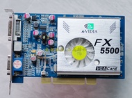 การ์ดจอควบคุมทางอุตสาหกรรม NVIDIA Geforce FX5500 256M PCI ใหม่การ์ดจอ