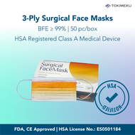 3-Ply Surgical Face Mask (Sunset) | WISTECH HSA Notified Medical Adults Disposable Mask, FDA Approved, CE Approved, 3ply facemask Color Design Coloured Dust Proof Nonwoven Non Woven Comfortable 50 pieces per box 50pcs/box Wistech Face Masks