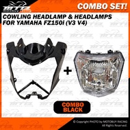 YAMAHA FZ150i (V3 V4) COWLING HEADLAMP COVER & HEADLAMP COMBO SET